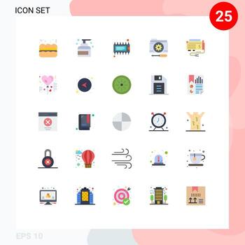 25 iconos creativos signos y símbolos modernos de configuración de opciones de componentes de configuración de apc elementos de diseño vectorial editables vector