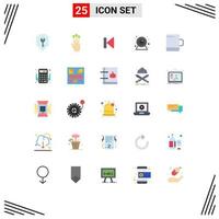 paquete de iconos vectoriales de stock de 25 signos y símbolos de línea para cámara web control de inicio de tres dedos elementos de diseño vectorial editables vector