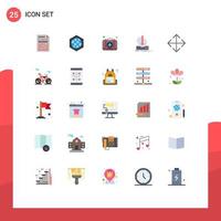 Universal Icon Symbols Group of 25 Modern Flat Colors of move game kit download content Editable Vector Design Elements