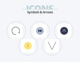 Symbols and Arrows Flat Icon Pack 5 Icon Design. . . rotate. up. arrow vector