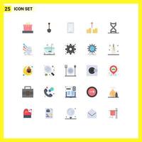 Set of 25 Modern UI Icons Symbols Signs for biology cash out digging cash huawei Editable Vector Design Elements