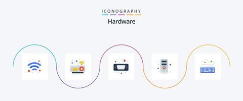 Hardware Flat 5 Icon Pack Including . type. port. keyboard. hardware vector