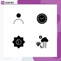 Creative Icons Modern Signs and Symbols of personal setting user timer dimond Editable Vector Design Elements