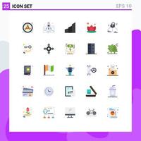 25 Universal Flat Colors Set for Web and Mobile Applications spa lily entrepreneur office blocks buildings Editable Vector Design Elements