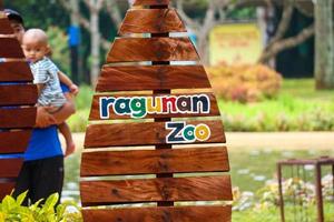 Jakarta, Indonesia in December 2022. The Zoo in Ragunan is one of the favorite places for small and large families photo