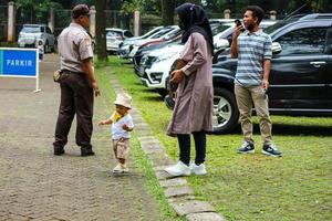 Jakarta, Indonesia in December 2022. The Zoo in Ragunan is one of the favorite places for small and large families photo