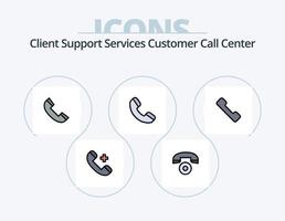 Call Line Filled Icon Pack 5 Icon Design. . call. contact. telephone. call vector