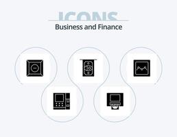 paquete de iconos de glifo de finanzas 5 diseño de iconos. . grafico. vector