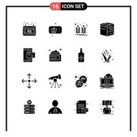 16 Creative Icons Modern Signs and Symbols of online shipping food no commerce Editable Vector Design Elements