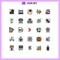 25 Creative Icons Modern Signs and Symbols of innovation search idea graph space Editable Vector Design Elements