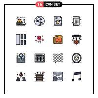 16 Creative Icons Modern Signs and Symbols of image paint instrument arts poem Editable Creative Vector Design Elements