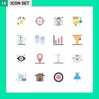 16 Creative Icons Modern Signs and Symbols of campaign affiliate planning advertising real Editable Pack of Creative Vector Design Elements