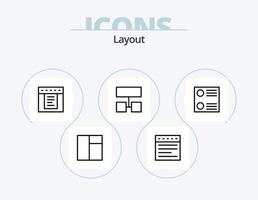 Layout Line Icon Pack 5 Icon Design. . . grid. layout. field vector