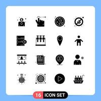 16 Creative Icons Modern Signs and Symbols of data backup healthcare add no Editable Vector Design Elements