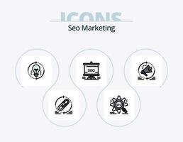 Seo Marketing Line Filled Icon Pack 5 Icon Design. target. search. analytics. todo. tasks vector