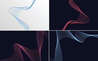 modern wave curve abstract presentation background Pack vector