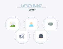 diseño de iconos de twitter flat icon pack 5. . charlando imagen. charlar. gorjeo vector