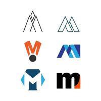 Letter M Logo Icon Design Template Element vector