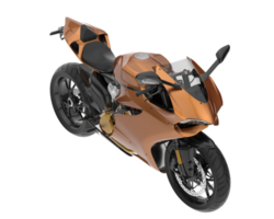 Motorcycle isolated on transparent background. 3d rendering - illustration png