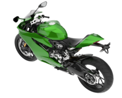 moto isolée sur fond transparent. rendu 3d - illustration png