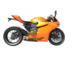 Motorcycle isolated on transparent background. 3d rendering - illustration png