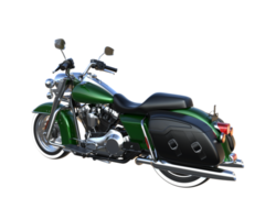 motocicleta aislada sobre fondo transparente. Representación 3d - ilustración png