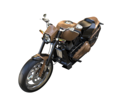 Motorcycle isolated on transparent background. 3d rendering - illustration png