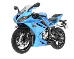 Motorrad isoliert auf transparentem Hintergrund. 3D-Rendering - Abbildung png