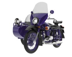 moto isolée sur fond transparent. rendu 3d - illustration png