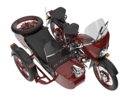 moto isolée sur fond transparent. rendu 3d - illustration png