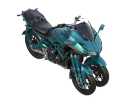 motociclo isolato su trasparente sfondo. 3d interpretazione - illustrazione png