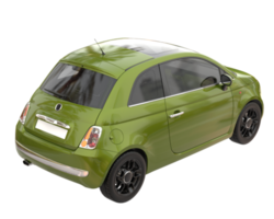 City car isolated on transparent background. 3d rendering - illustration png