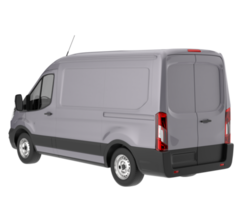 Cargo van isolated on transparent background. 3d rendering - illustration png