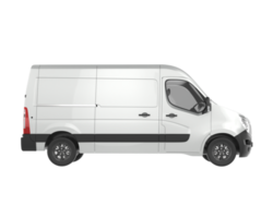 Cargo van isolated on transparent background. 3d rendering - illustration png