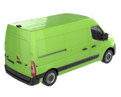 Cargo van isolated on transparent background. 3d rendering - illustration png