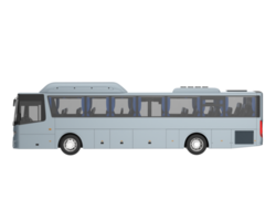 City bus isolated on transparent background. 3d rendering - illustration png