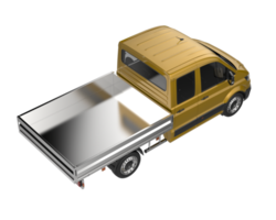 Cargo van isolated on transparent background. 3d rendering - illustration png