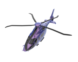 helicóptero isolado em fundo transparente. renderização 3D - ilustração png