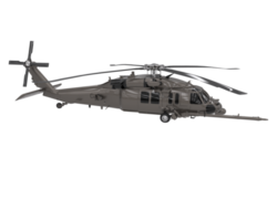 Helicopter isolated on transparent background. 3d rendering - illustration png