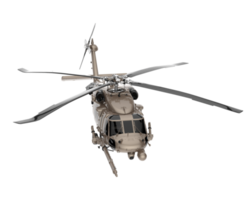 Helicopter isolated on transparent background. 3d rendering - illustration png