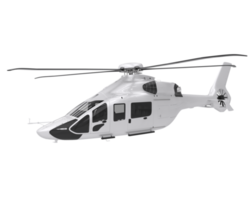 Helicopter isolated on transparent background. 3d rendering - illustration png