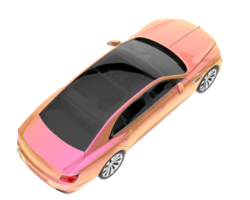 Modern car isolated on transparent background. 3d rendering - illustration png