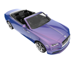 Modern car isolated on transparent background. 3d rendering - illustration png