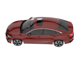 Modern car isolated on transparent background. 3d rendering - illustration png