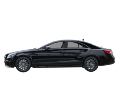carro moderno isolado em fundo transparente. renderização 3D - ilustração png