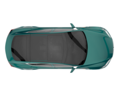 Modern car isolated on transparent background. 3d rendering - illustration png