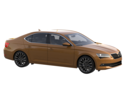 Modern car isolated on transparent background. 3d rendering - illustration png