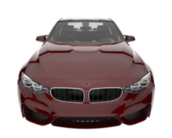 Modern car isolated on transparent background. 3d rendering - illustration png