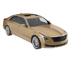 carro moderno isolado em fundo transparente. renderização 3D - ilustração png