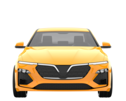 Modern car isolated on transparent background. 3d rendering - illustration png